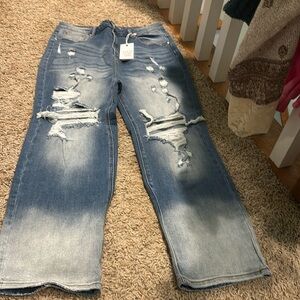 Risen denim